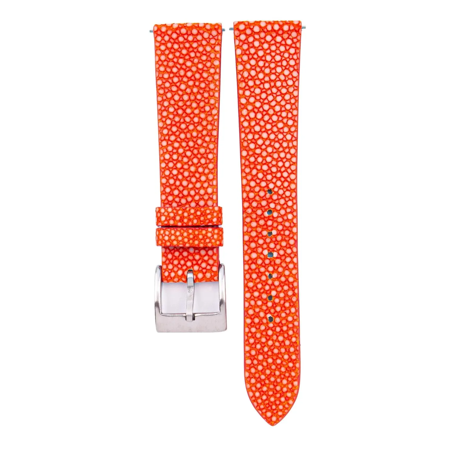 - 16mm, 17mm, carbon acquisition monkey 18mm, 19mm, 20mm, 21mm, 22mm, 23mm & 24mm Watch Bands (Orange) Stingray Leather Watch Bands for Men Women - Vintage Handmade Leather Watch Straps - Quick Release Watch Bands 