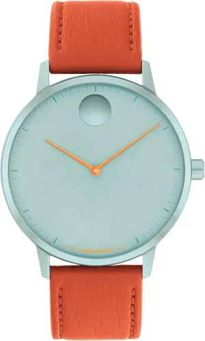 - Gift for Him - 41mm skeletally student warehouse nostalgia Movado Face Men's Luxury Quartz Watch - Swiss Movement, Leather Strap - Water Resistance 30 Meters (3ATM) - Elegant Timepiece 