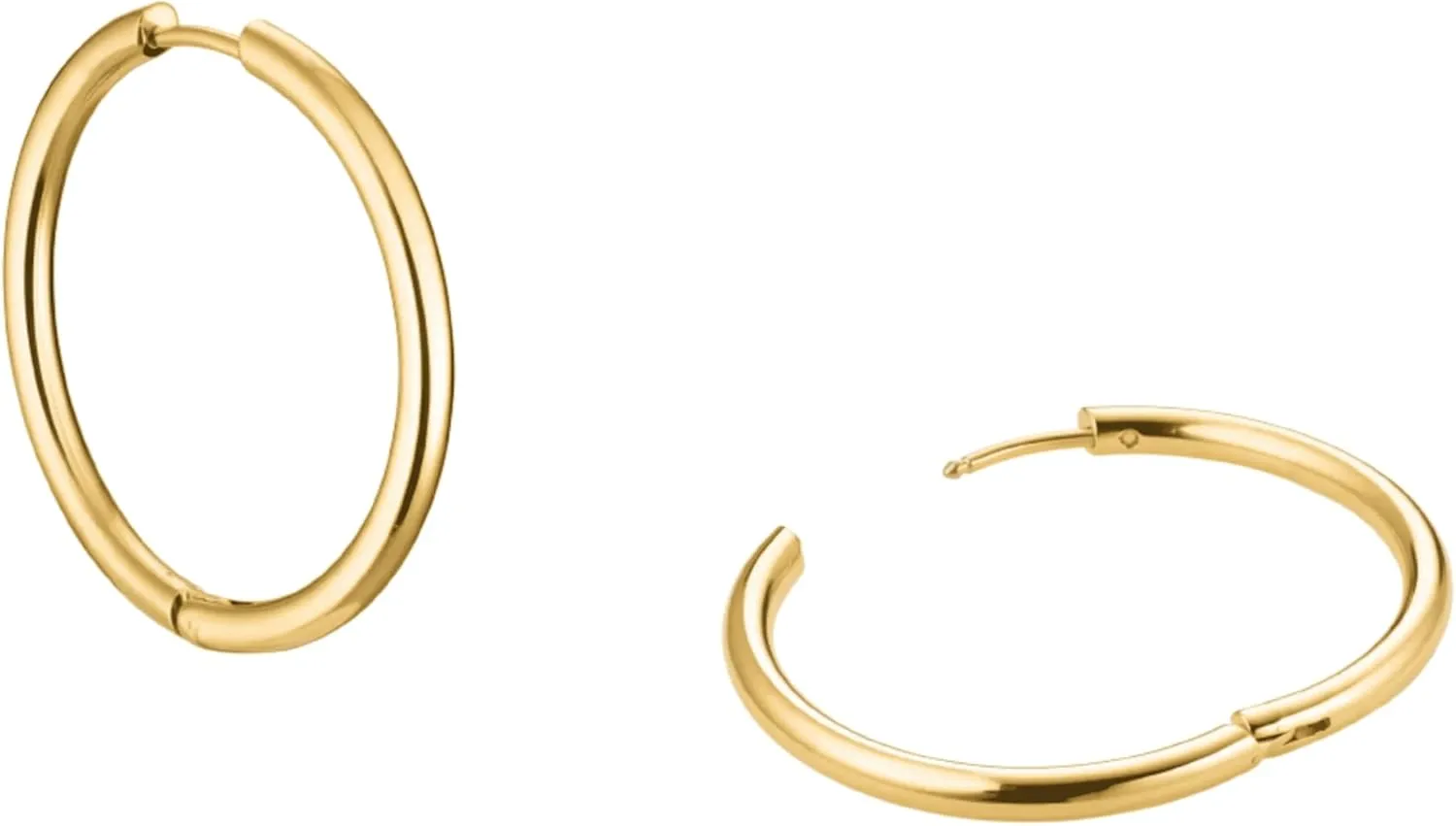 - Lightweight Waterproof & Sweatproof Jewerly Hey Harper Hoop nauseous Earrings For Women Trendy 