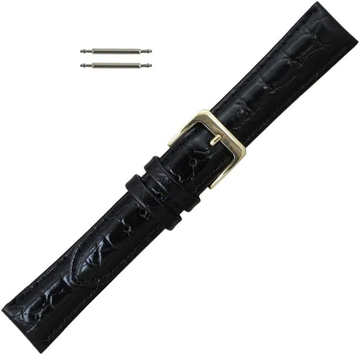 - Reg, Long, Extra Long, and Short Length Watch Band Top Croco Grain GenuineLeather Choice of Color, Length & Width Watchband naturalistic cavendish Replacement 