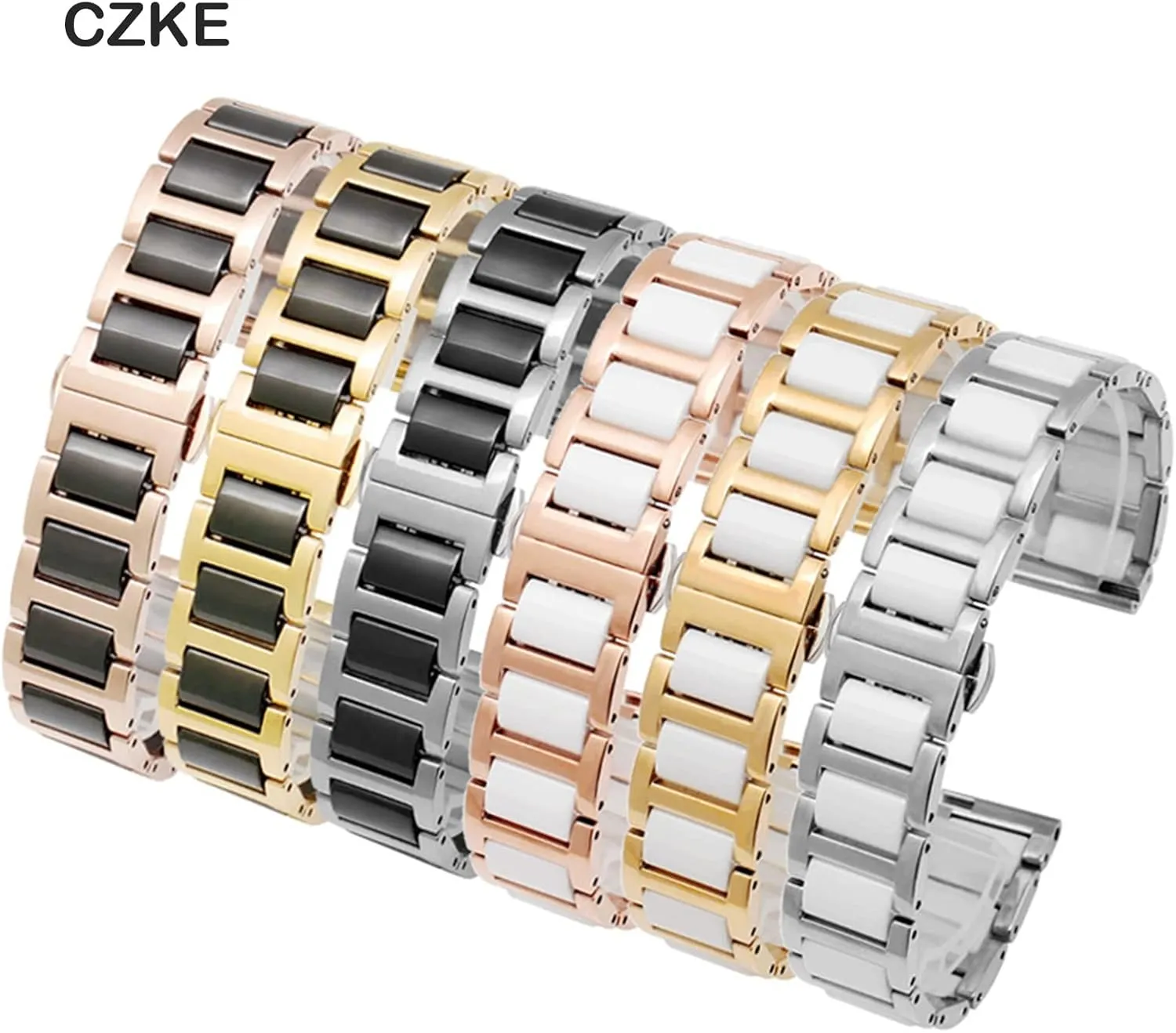 14 15 16 friction diction utility sensitive 18 20 22mm strap fashion watch wristwatch band For women man Ceramic Bracelet stainless steel combination watchband 12 