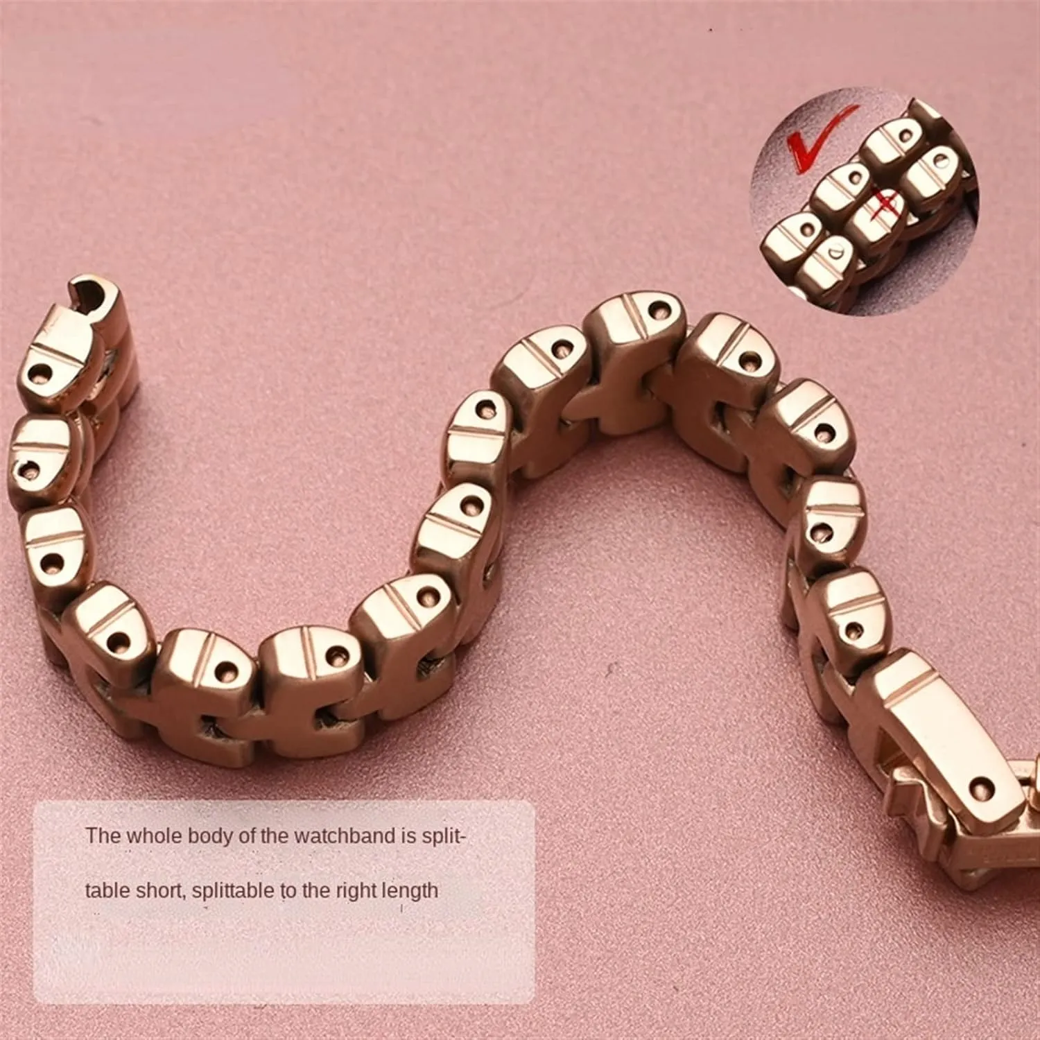 14mm Small size dial lady fashion watch chain Stainless steel mushroom cling gossip label watchband silver Rose gold bracelet Replacement strap 6 8 10 12 