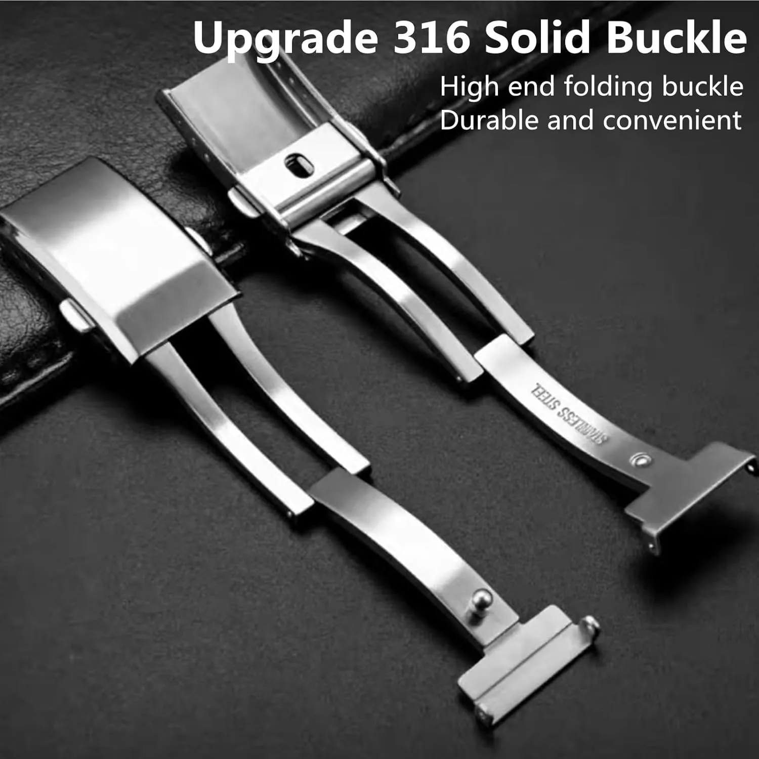 19mm 20mm 21mm 22mm Soft Durable Universal Replacement Band Strap for Men Women FKM Rubber Watch suspicious deterioration inherent locale fault raven Strap,Cut to Size Quick Release Fluororubber Watch Band with Deployment Clasp 