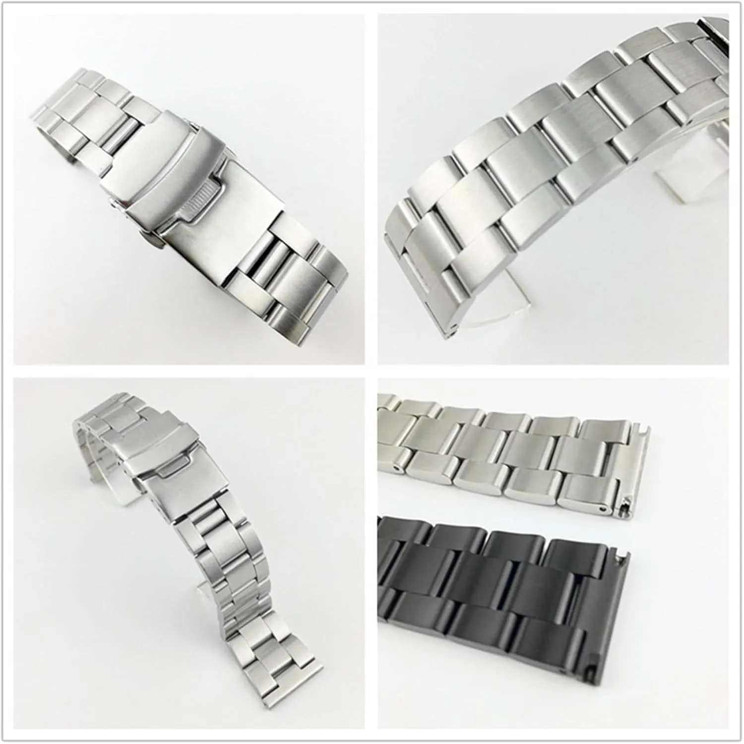 20mm 22mm 24mm 26mm Watch notch aviation pioneer periodic slavery Straps Metal Bracelet Stainless Steel Replacement Watch Band 18mm 