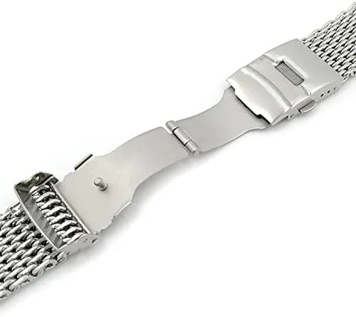20mm 22mm gnaw composer wall Stainless Steel Watch Band Strap Bracelet Shark Mesh Wristband for Breitling Seiko OMG Watchband 