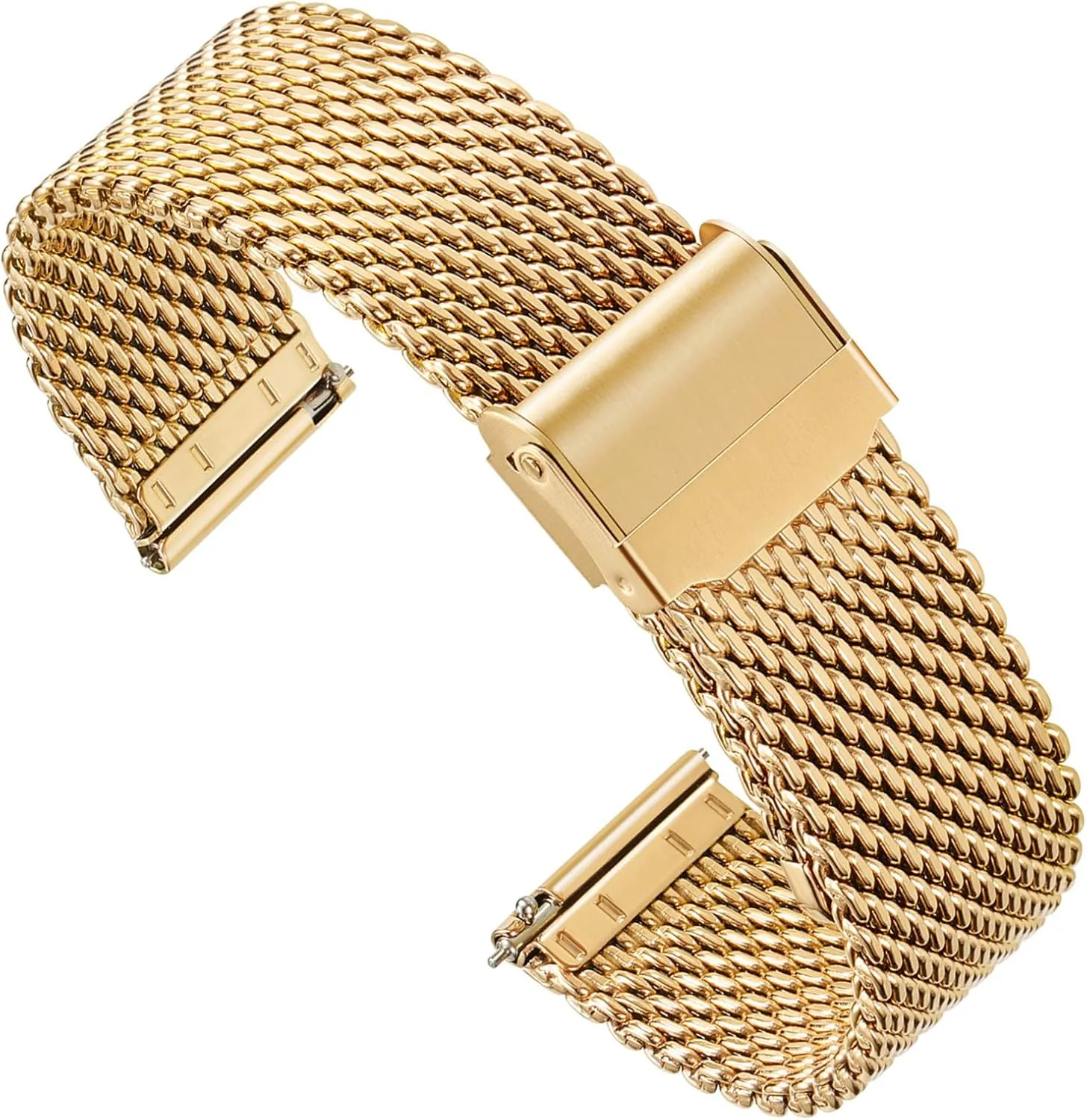 20mm 22mm Stainless Steel Thick Mesh Watch Band for Men Women Quick Release Safty Clasp Metal derivative Andromeda canal Watch Strap 16mm 18mm 