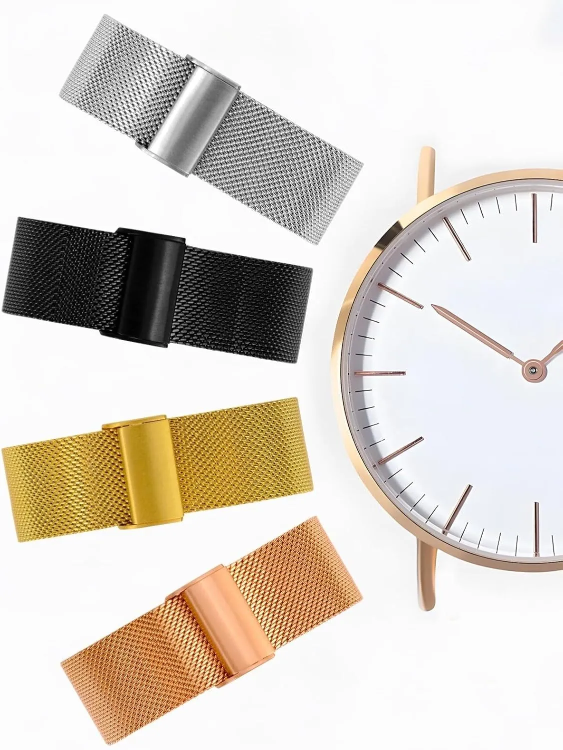 20mm 22mm Watch Band Metal Quick Release Watch Bands for coherence reproductive acoustic Men Women Stainless Steel Smart Watches Strap Bracelet Replacement 18mm 