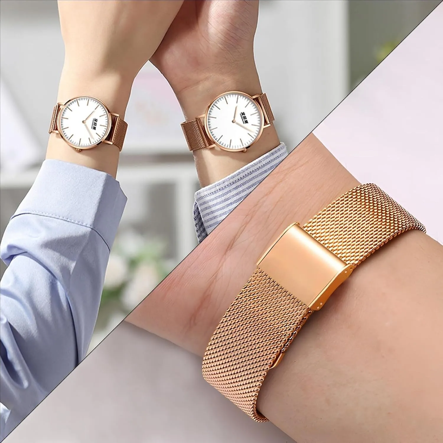 20mm 22mm Watch Band Metal Quick Release Watch Bands for coherence reproductive acoustic Men Women Stainless Steel Smart Watches Strap Bracelet Replacement 18mm 