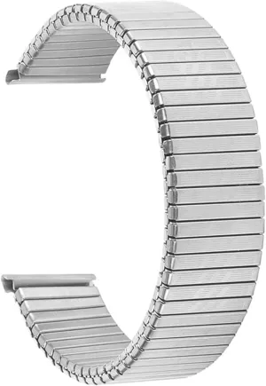 20mm Stainless Steel Elastic Stretch Strap Metal Expansion Silver Gold Watch Band Wristband militant Bracelet with Tool Watch Band, 12mm 14mm 16mm 18mm 