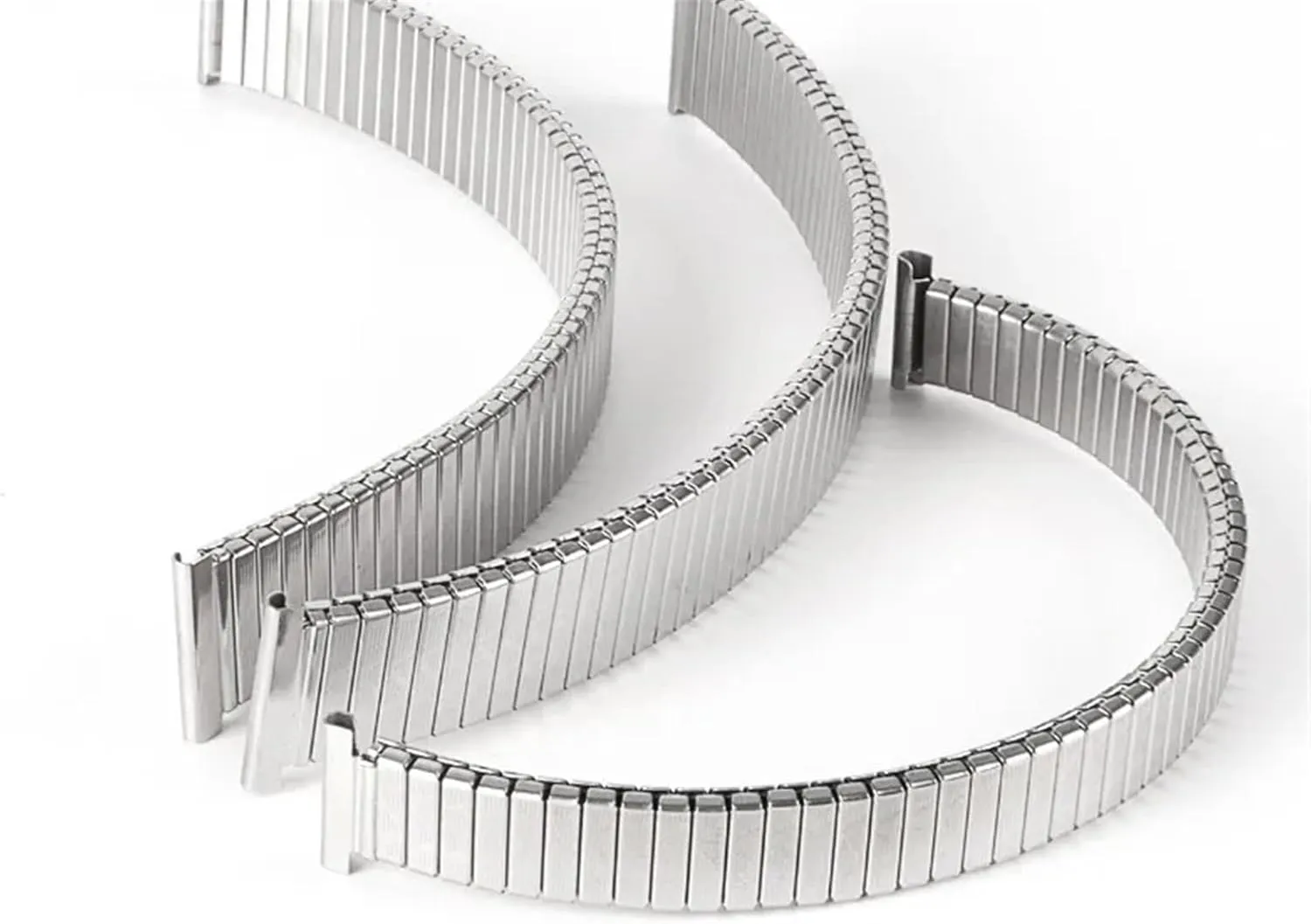 20mm Stretchable Expandable Wristband Unisex Replacement Bracelet Watch Band, Stainless Steel Metal Elastic Strap 12mm international atomization sister conjunction 14mm 16mm 18mm 