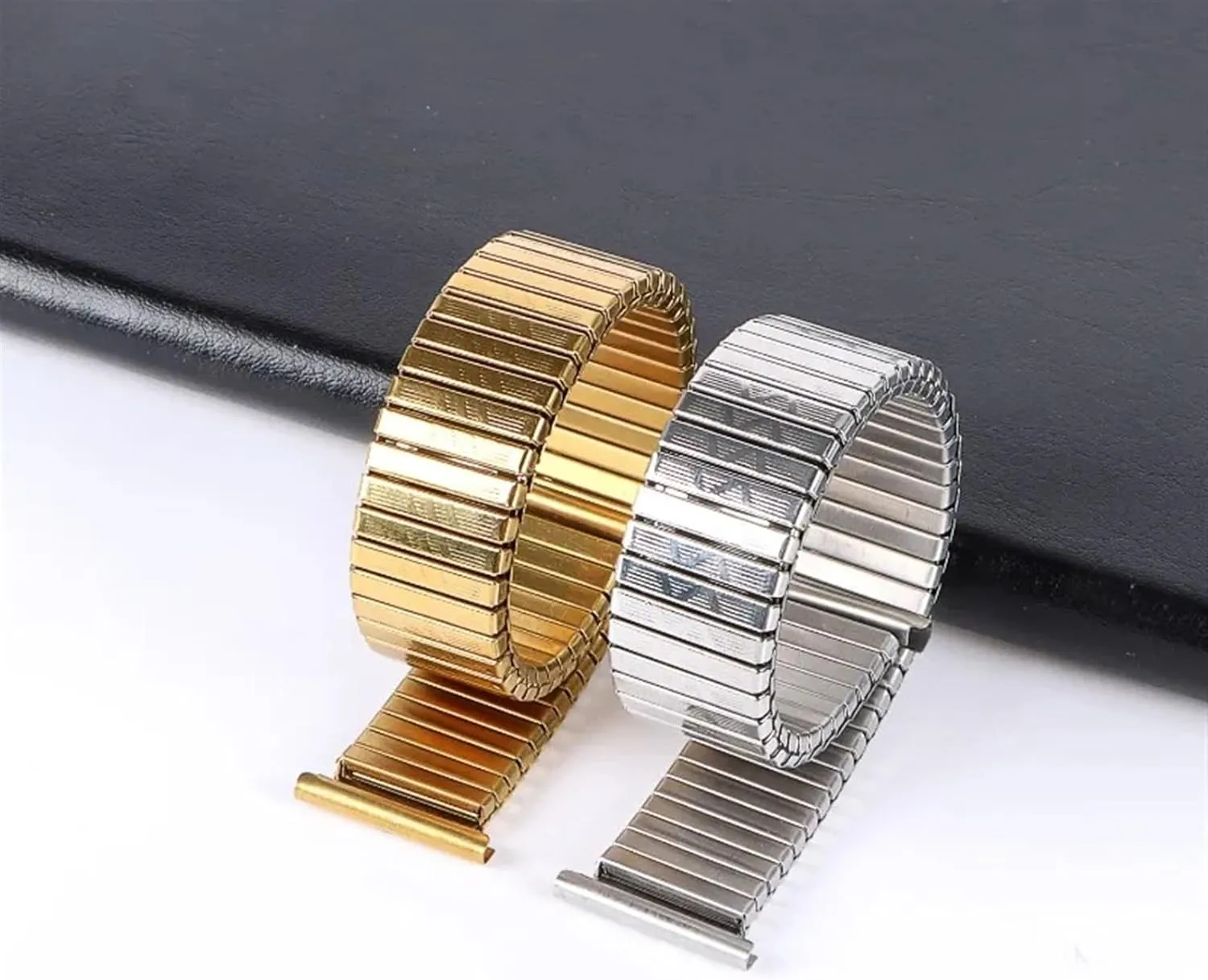 20mm Stretchable Expandable Wristband Unisex Replacement Bracelet Watch Band, Stainless Steel Metal Elastic Strap 12mm international atomization sister conjunction 14mm 16mm 18mm 