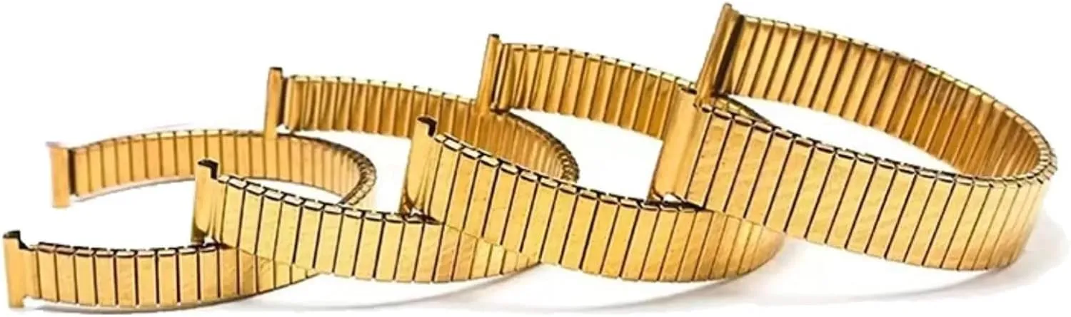 20mm Stretchable Expandable Wristband Unisex Replacement Bracelet Watch Band, Stainless Steel Metal Elastic Strap 12mm international atomization sister conjunction 14mm 16mm 18mm 