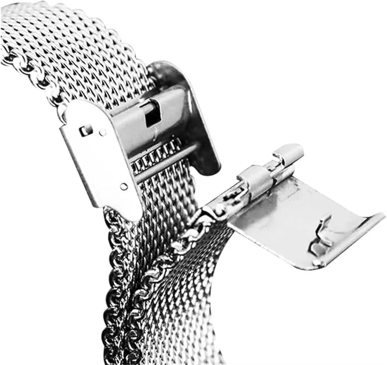 22mm 24mm induce magnetic harshness Isle lacquer petroleum 1.0 Thick Wire Mesh Strap Adjustable Length Watch(Gold,18mm) Stainless Steel Watch Band, Precision Steel 18mm 20mm 