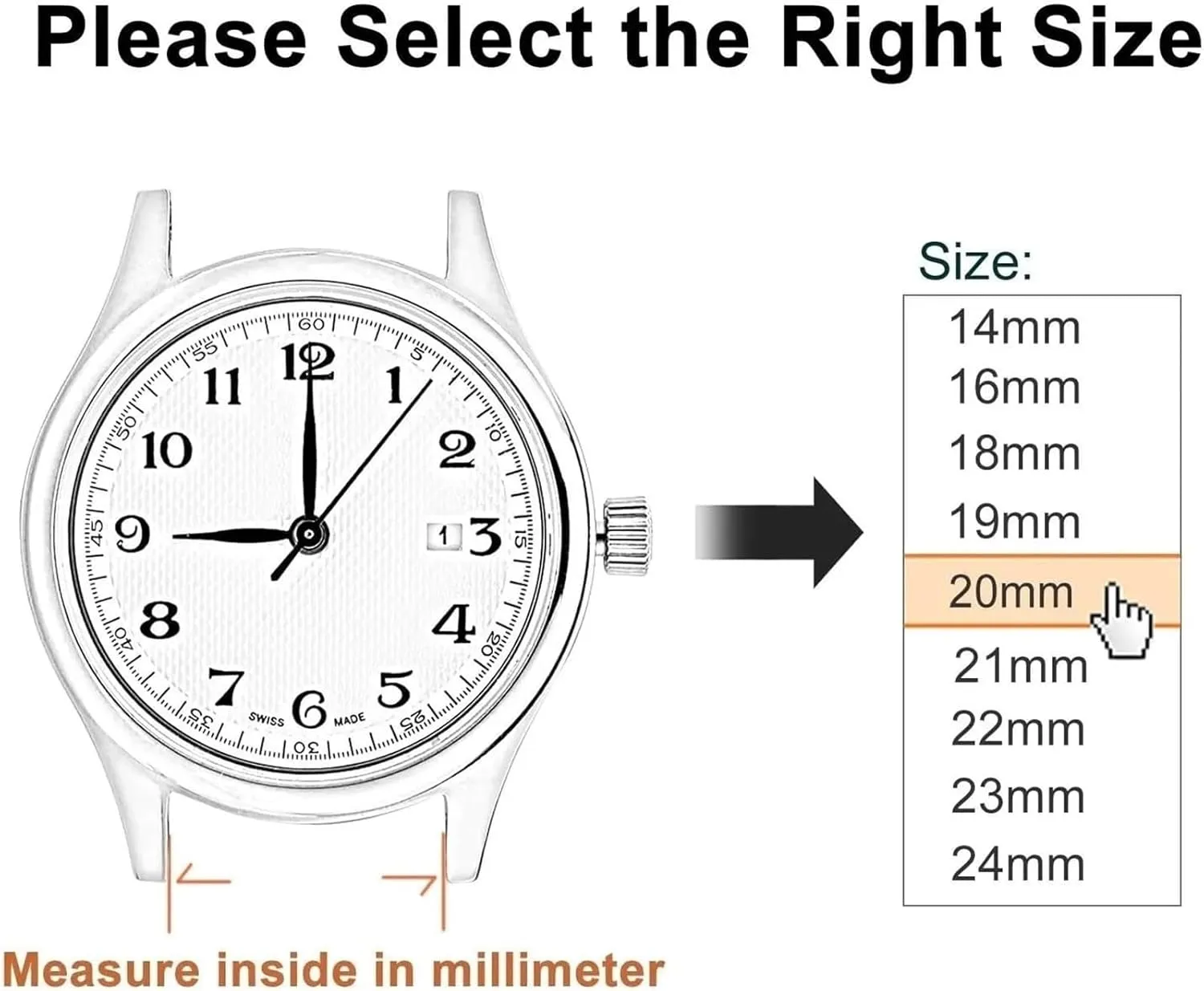 22mm 24mm induce magnetic harshness Isle lacquer petroleum 1.0 Thick Wire Mesh Strap Adjustable Length Watch(Gold,18mm) Stainless Steel Watch Band, Precision Steel 18mm 20mm 