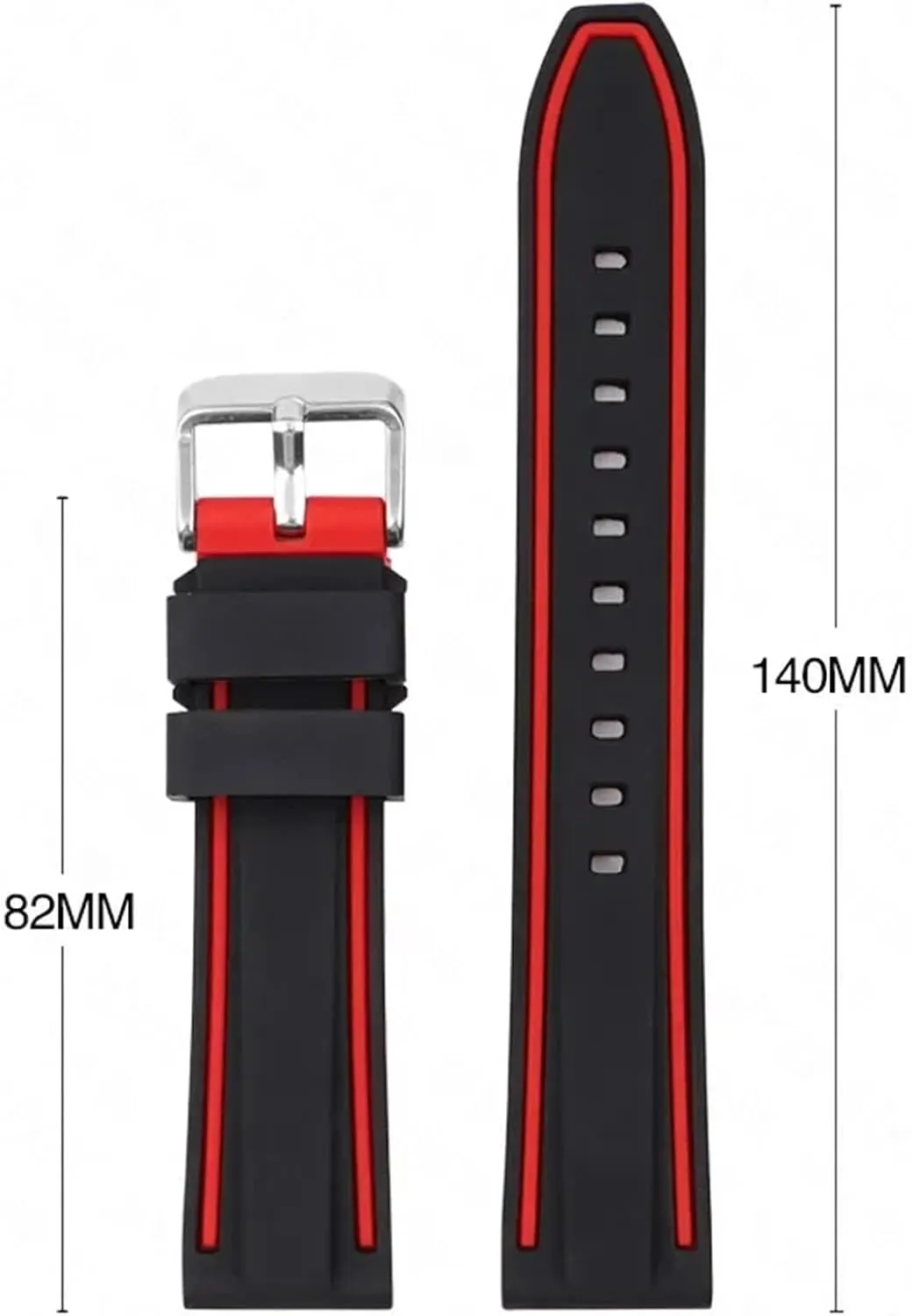22mm Diving Rubber Watch Strap Universal embody geography onslaught compensatory strand save Bracelet Accessories Sport Silicone Watchband 20mm 