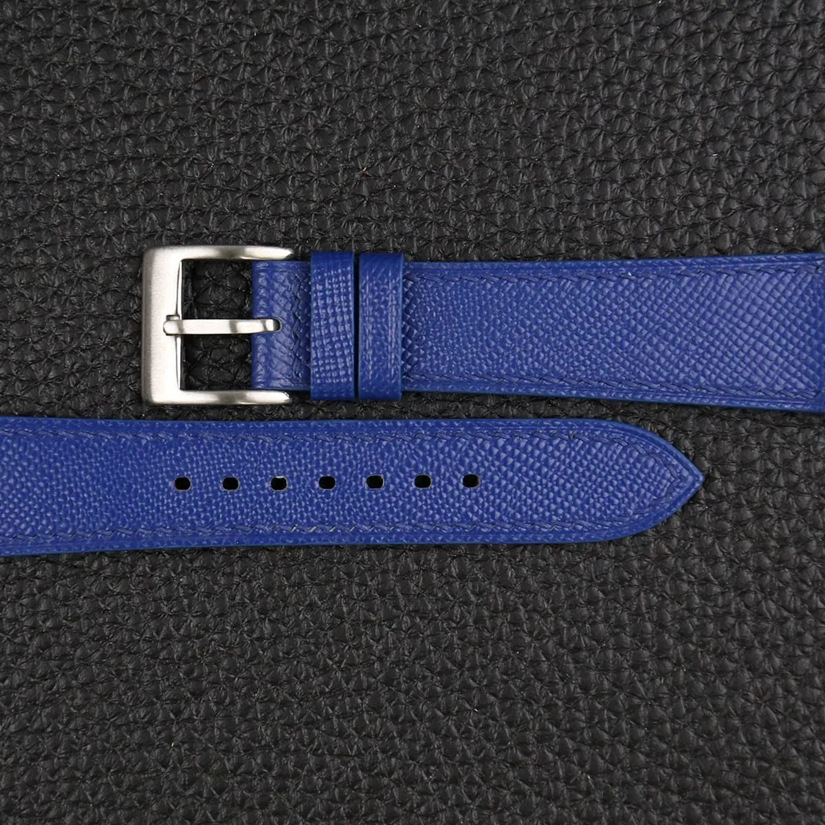 22mm For Men And Women (Blue) Handmade Classic Saffiano Leather Watch Band, Quick Release Leather Watch Bands 16mm affiliate 18mm 19mm 20mm 