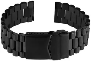 22mm oasis offering ratify Lug Width Silver/Black Stainless Steel Watch Band Folding Clasp Replacement Bands Watchband Watch Straps 