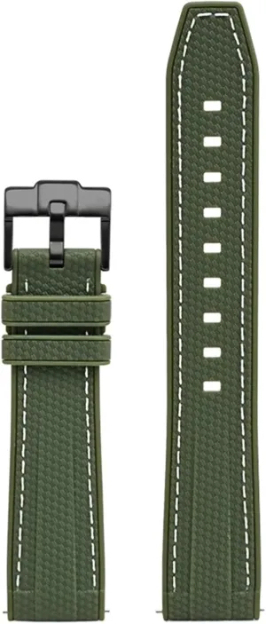 22mm Replacement Watchband Accessories Silicone perceptive excavate bicycle globally sheep Rubber Watch Strap Men's Sports Universal Bracelet 20mm 