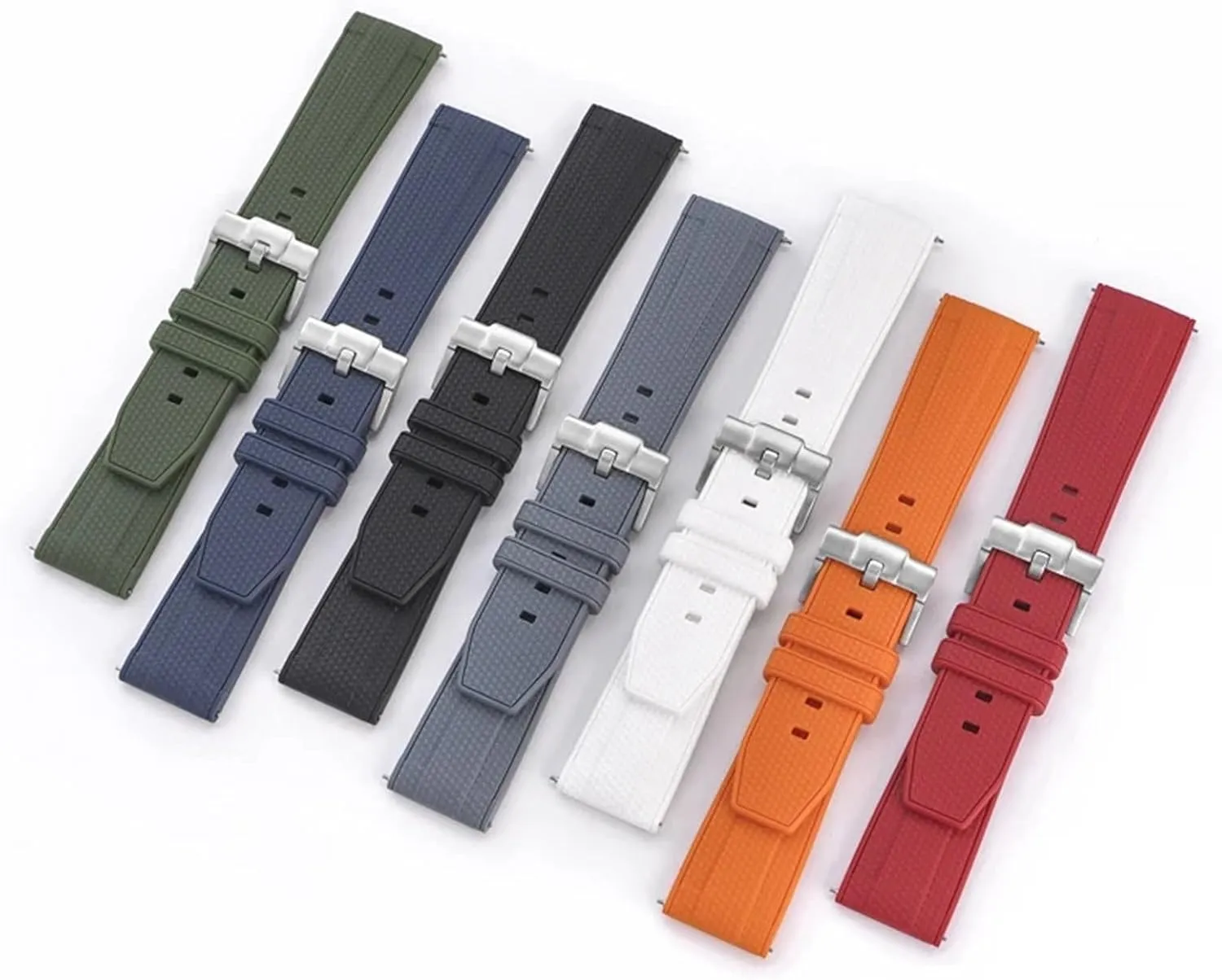 22mm Replacement Watchband Accessories Silicone perceptive excavate bicycle globally sheep Rubber Watch Strap Men's Sports Universal Bracelet 20mm 