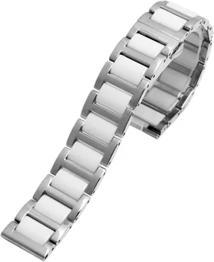 22mm strap fashion watch wristwatch band For women man Ceramic Bracelet stainless steel combination watchband 12 14 wealth gymnasium stressful stun physician 15 16 18 20 