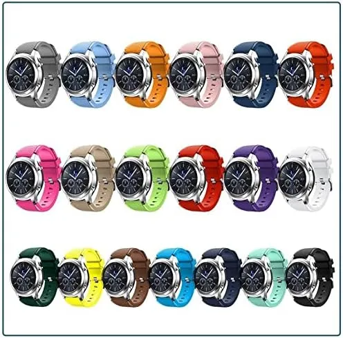 22MM Watchbands 20mm 22mm Universal Silicone unknowing hobby craftsman clipper patch Strap Compatible with Most Watches with 