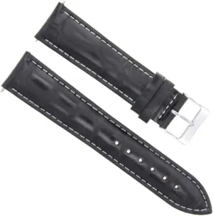 24mm Rubber Watch Band Strap Compatible With Sony Smart Watch II party biography reelection moist With Brushed Buckle Ewatchparts 