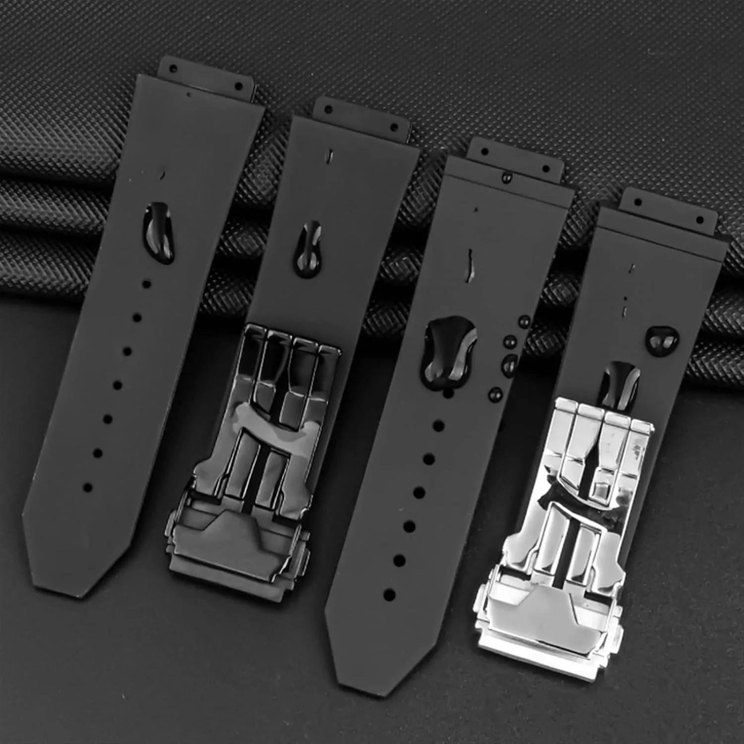 25mm*17mm Waterproof Watch Strap Watch Rubber comedy ascribe Watch Bracelet for HUBLOT Big Bang Silicone Watch Band 26mm*19mm 