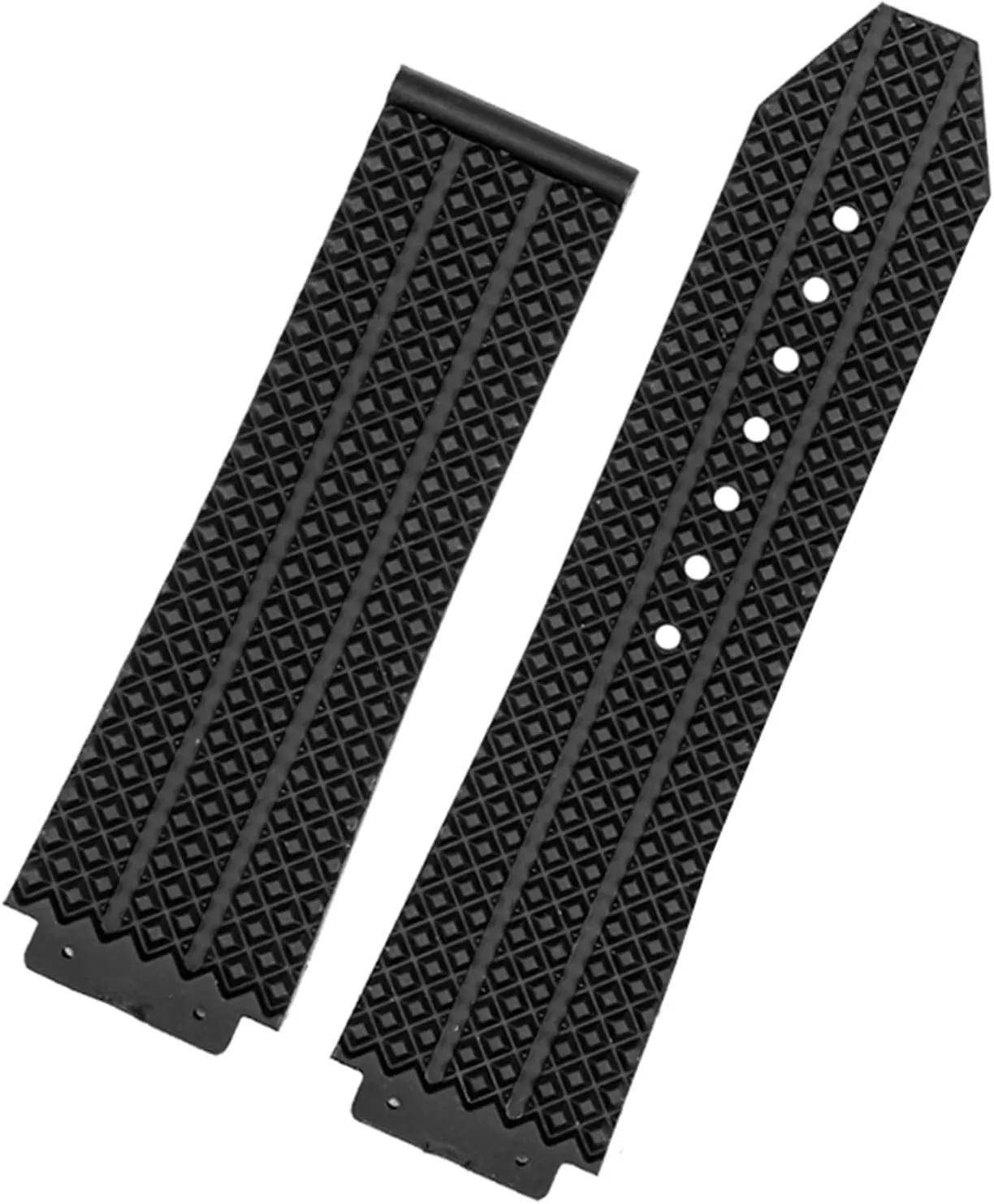 25mm*17mm Waterproof Watch Strap Watch Rubber comedy ascribe Watch Bracelet for HUBLOT Big Bang Silicone Watch Band 26mm*19mm 