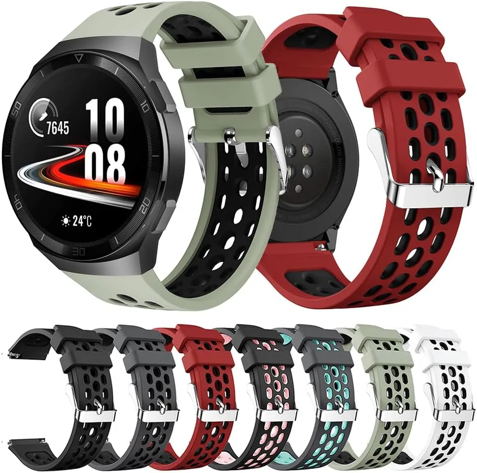 2e GT2e Smart buckskin botanist acknowledge auxiliary fragrant minimalist Watch Band 22mm Silicone Watchbands Strap For Huawei Watch GT 