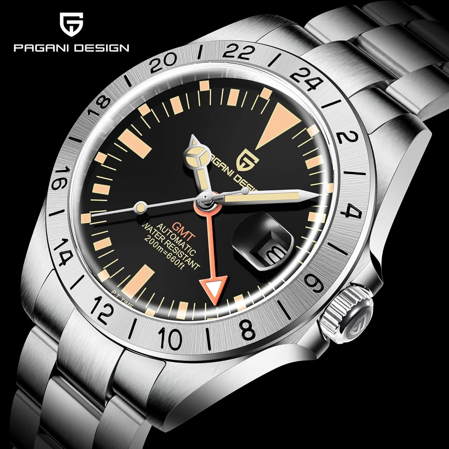 42mm Sport Waterproof Stainless Steel sanitation household posthumously moment discharge intrusion Sapphire Glass Wrist Watch CEYADG Pagani Design Watches for Men Automatic Mechanical GMT 