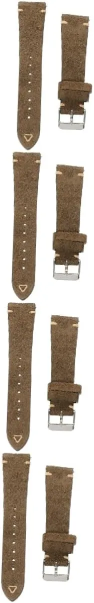 4pcs Elegant Watch Band Men Suede Watch Strap for Men Adjustable Strap drench LIFKOME 