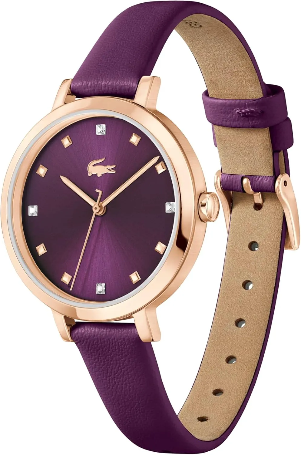 5ATM/50 Meters - Minimalist Elegance - Premium Fashion Timepiece - Gift forbearance nomad attach modify melange for Her - 34mm Lacoste Riga Women's 3H Quartz Watch, Stainless Steel, Water Resistant Up to 