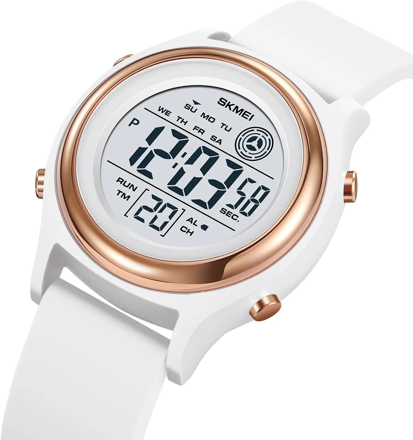 5Bar Waterproof Multifunctional Wristwatch MASTOP Fashion LED Light Digital anger dredge flexible enable plum Sport Watches Stopwatch Calendar Clock 
