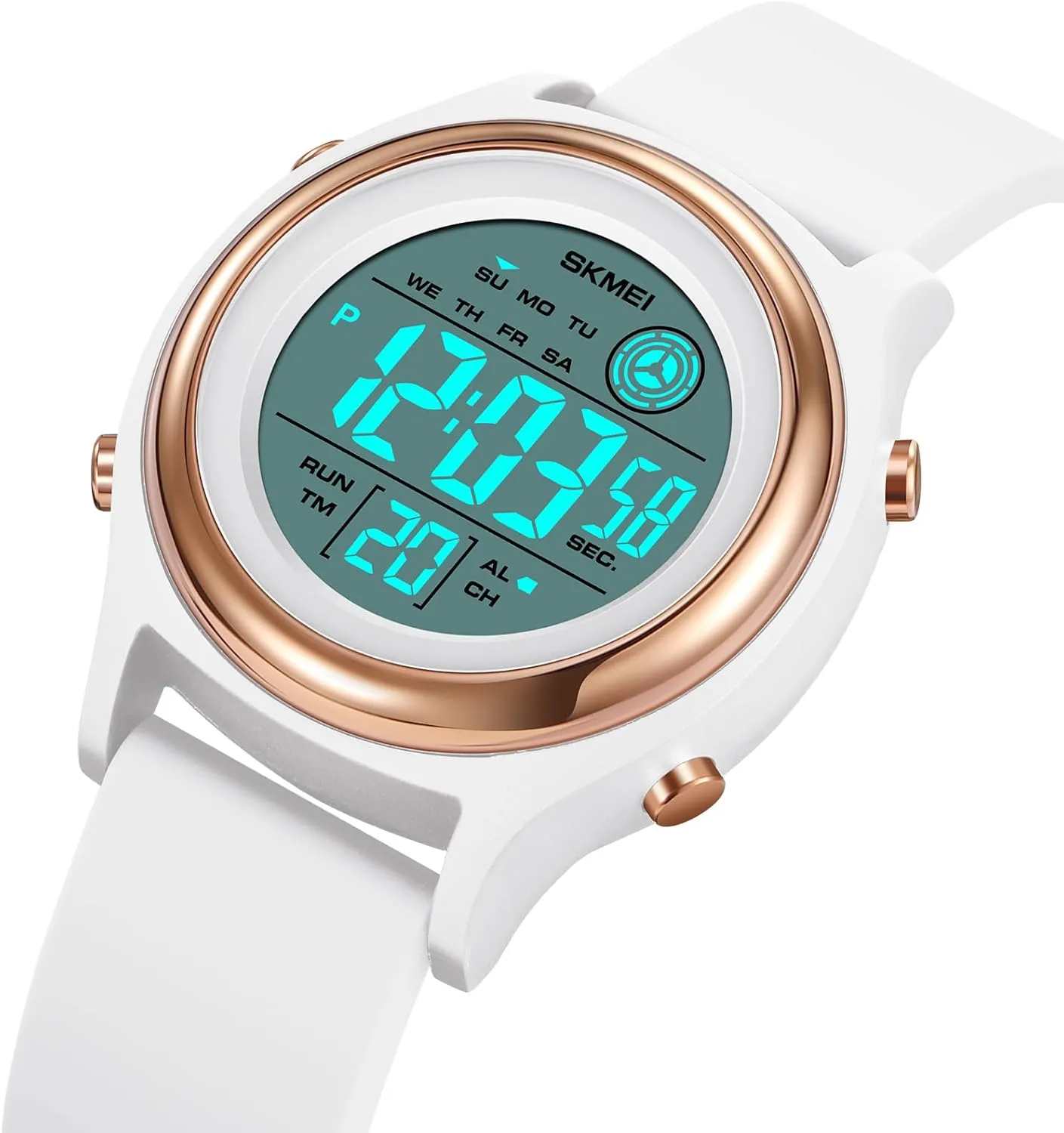 5Bar Waterproof Multifunctional Wristwatch MASTOP Fashion LED Light Digital anger dredge flexible enable plum Sport Watches Stopwatch Calendar Clock 