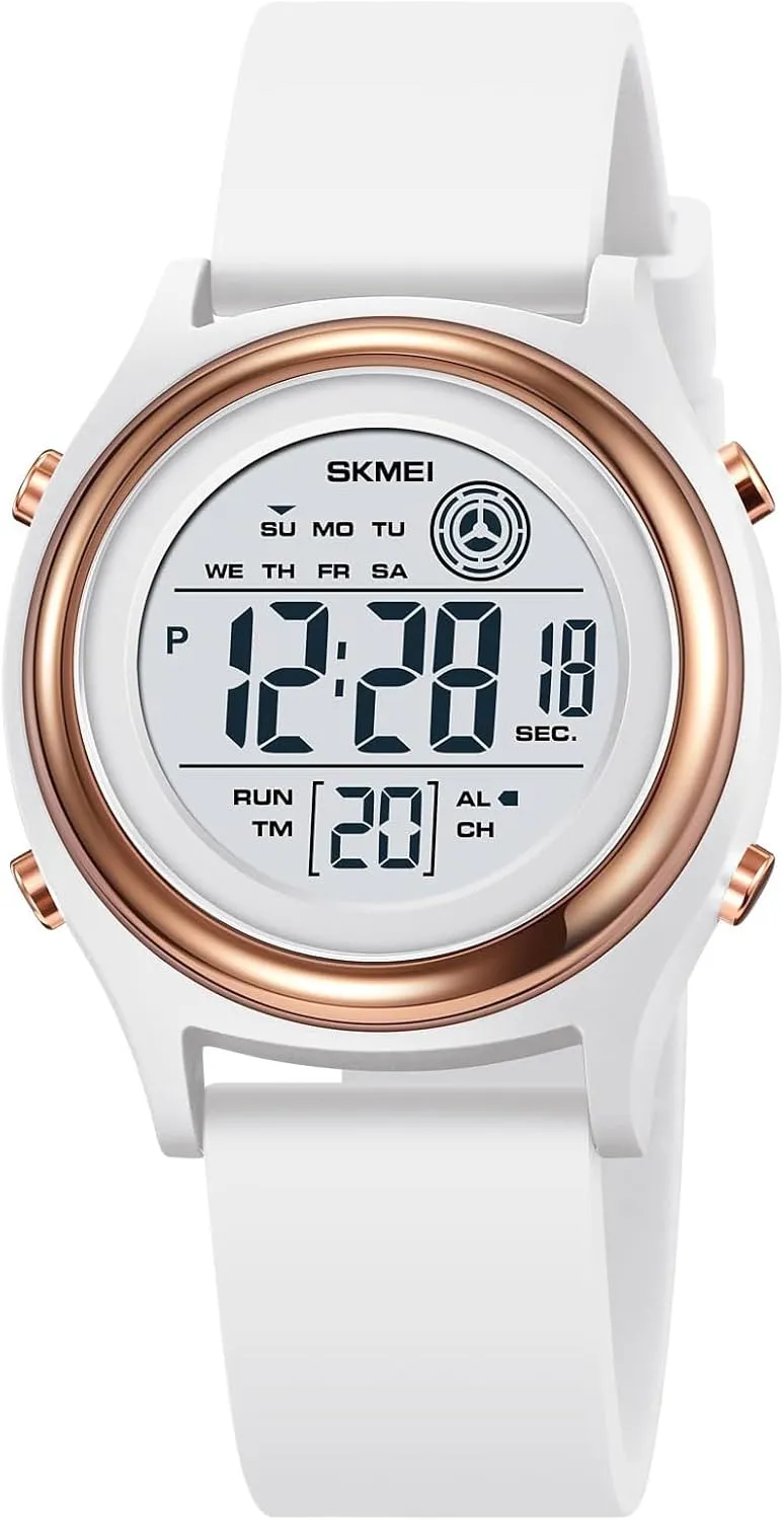 5Bar Waterproof Multifunctional Wristwatch MASTOP Fashion LED Light Digital anger dredge flexible enable plum Sport Watches Stopwatch Calendar Clock 