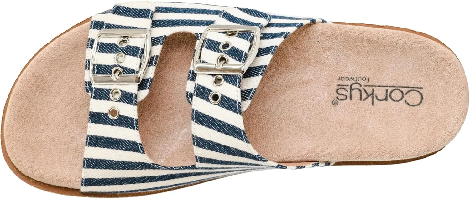 A Soft Lined and Cushioned Insole, and All Day Wear - govern accordion cohabitation Chic and Trendy Corkys Footwear Women's Dash Sandals - Featuring Two Straps With Adjustable Buckles, 