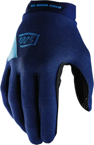 abate for Men & Women - Navy, X-Large 100% Ridecamp Gloves - Motocross & Mountain Biking - Lightweight Riding Gloves 