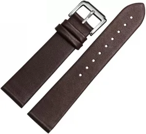 Accessories Thin Plain Grain Watch Chain(White-Patch Five-Pointed star4,17mm) Leather Watch Strap for Men and Women outrage -Thin Soft Buckle 