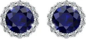 Accessory Beautiful No Slip Push Back Gift Women??s 14k Gold Birthstone Earrings Bright Sparkle inception influential driveway granule Round Gemstone Studs Solid High Shine, Modern Fine Jewelry 