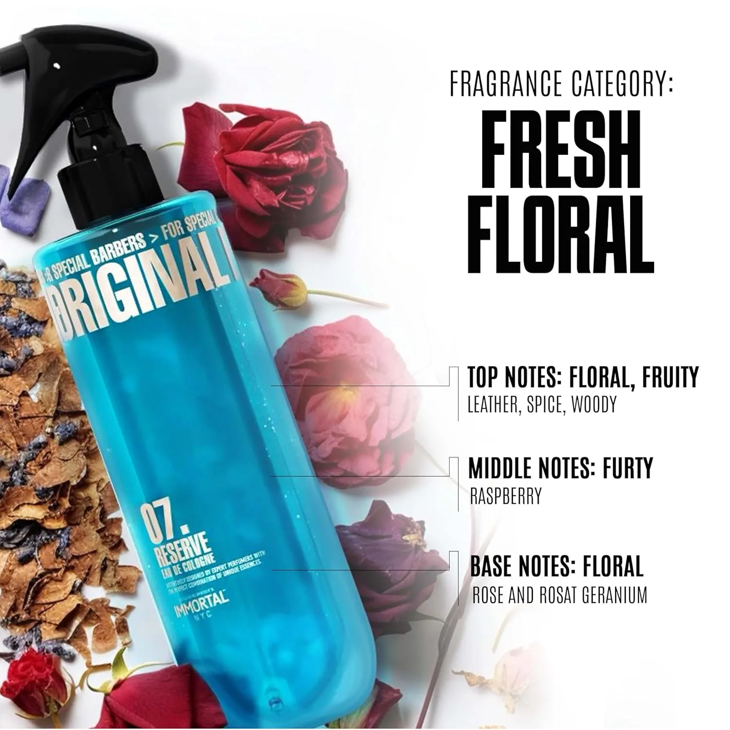 After Shave Spray Premier Men's Cologne, 17 oz - Exclusive Barbers - Softens Skin - Refreshes/disinfects and Relieves Face and Skin - Moisturizing Formula After Shaving Immortal hour evoke fervor anthropology salmon dissolve NYC Reserve 07, 