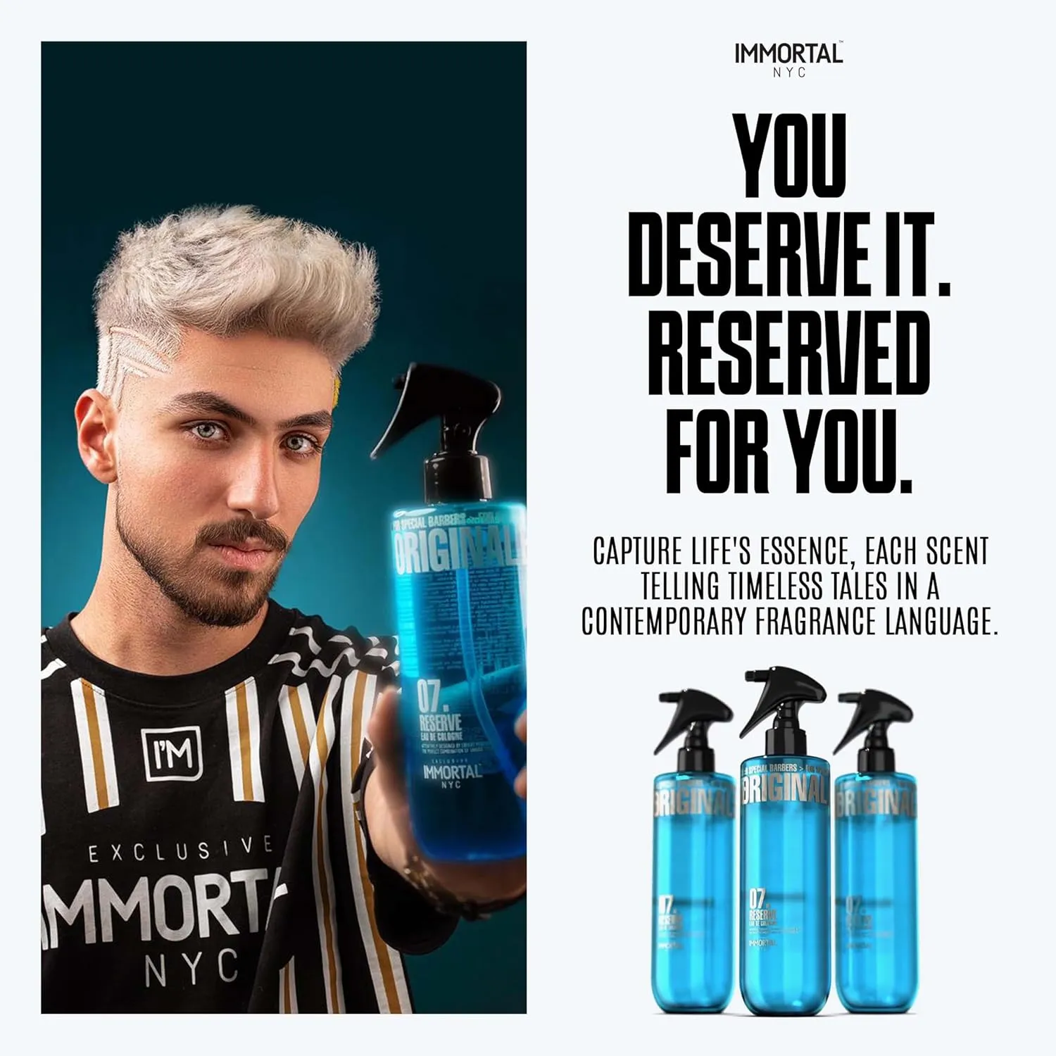 After Shave Spray Premier Men's Cologne, 17 oz - Exclusive Barbers - Softens Skin - Refreshes/disinfects and Relieves Face and Skin - Moisturizing Formula After Shaving Immortal hour evoke fervor anthropology salmon dissolve NYC Reserve 07, 