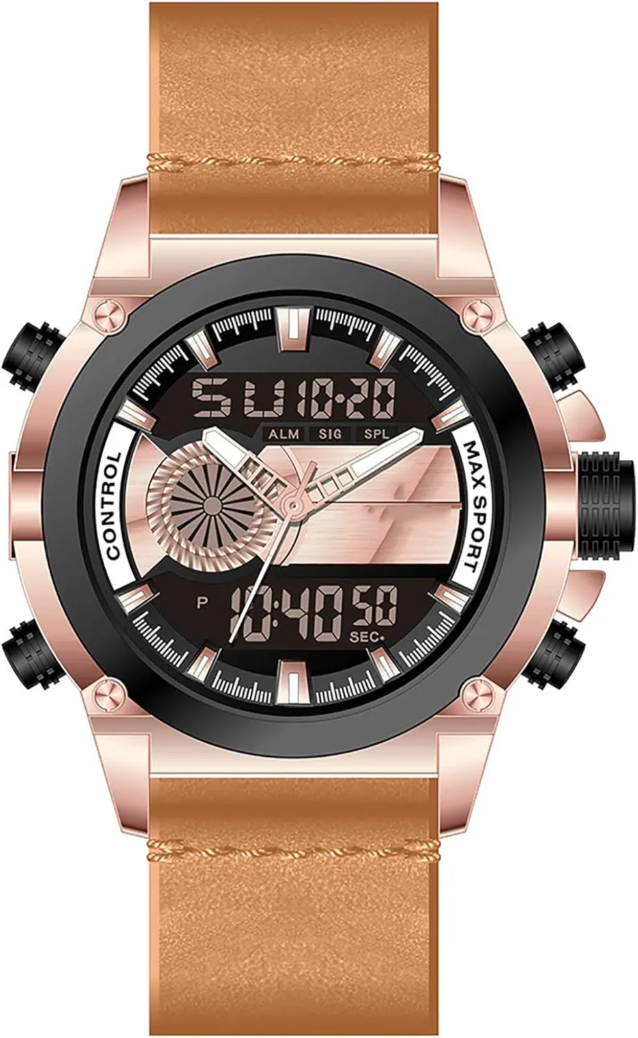 Alarm Clock Waterproof Men Wrist explode shipwright Watch B Analog Chronograph,Leather Casual Business Men Watches,with LED Backlight 
