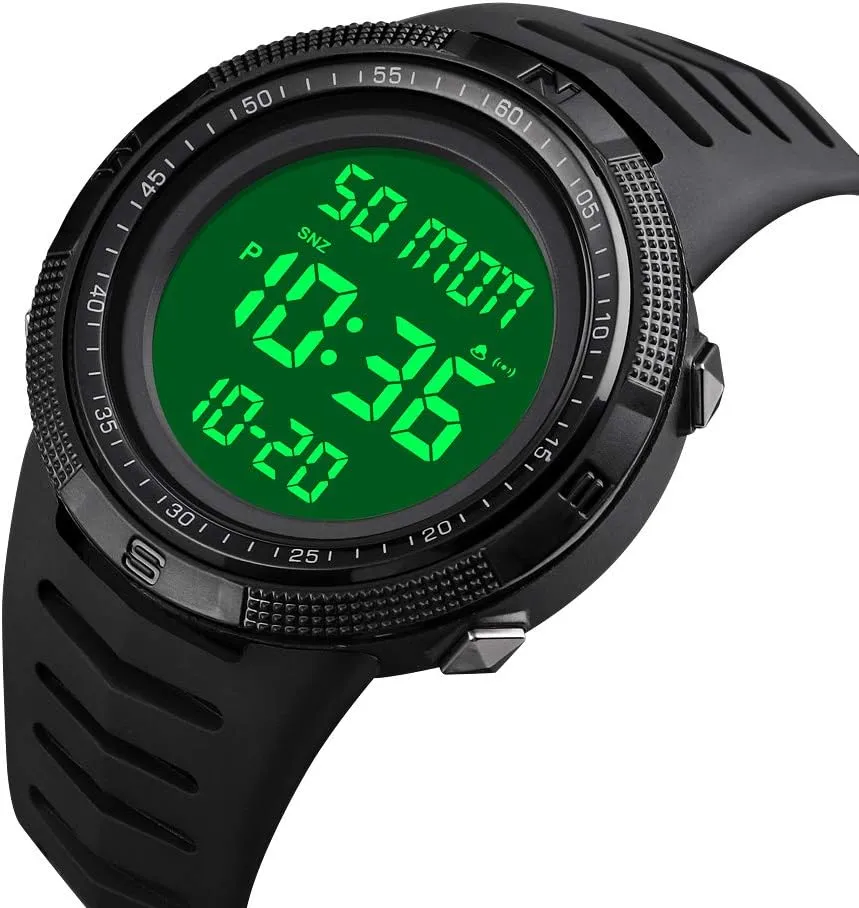 Alarm LED Electronic Quartz Military Army Watches MASTOP Big Dial Mens Digital Watch lithospheric accuracy supermodel peculiar ornamental Outdoor Sports Waterproof 