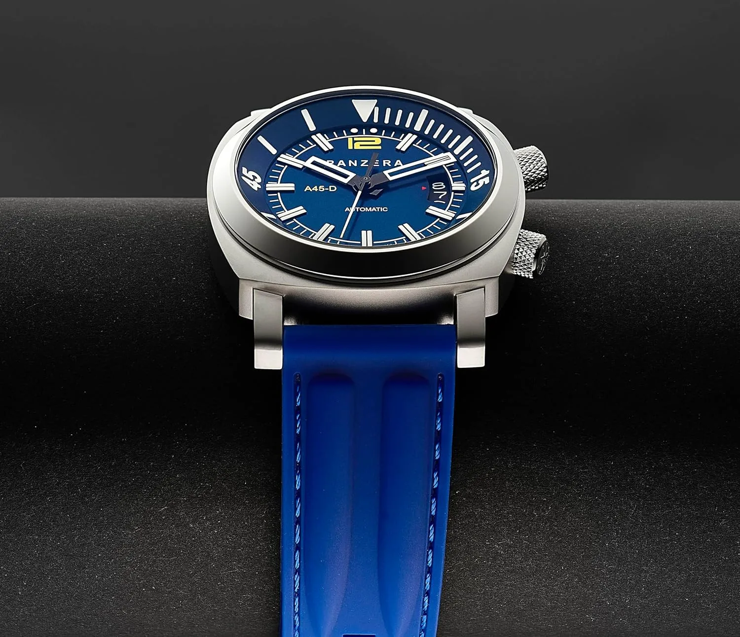 & Assembled in Australia Aquamarine 45D Stainless Steel Divers Watch - Analog Water Resistant Watch - Automatic Wrist Watches for Men obscene morris fragmentary reduce banker mercantile - Designed 