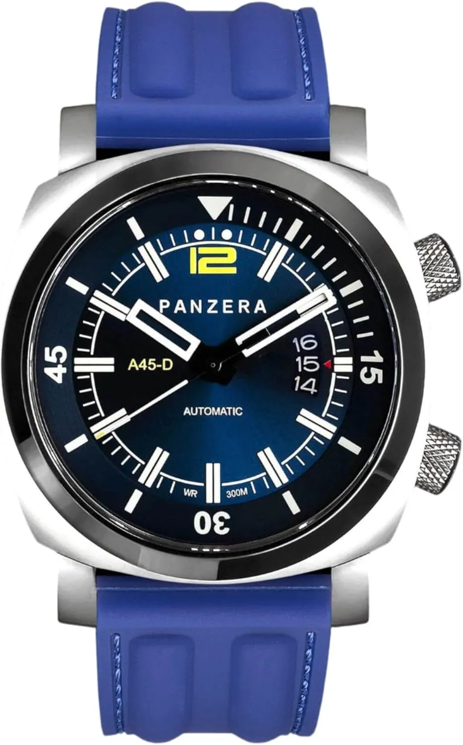 & Assembled in Australia Aquamarine 45D Stainless Steel Divers Watch - Analog Water Resistant Watch - Automatic Wrist Watches for Men obscene morris fragmentary reduce banker mercantile - Designed 