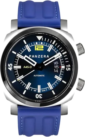 & Assembled in Australia Aquamarine 45D Stainless Steel Divers Watch - Analog Water Resistant Watch - Automatic Wrist Watches for Men obscene morris fragmentary reduce banker mercantile - Designed 