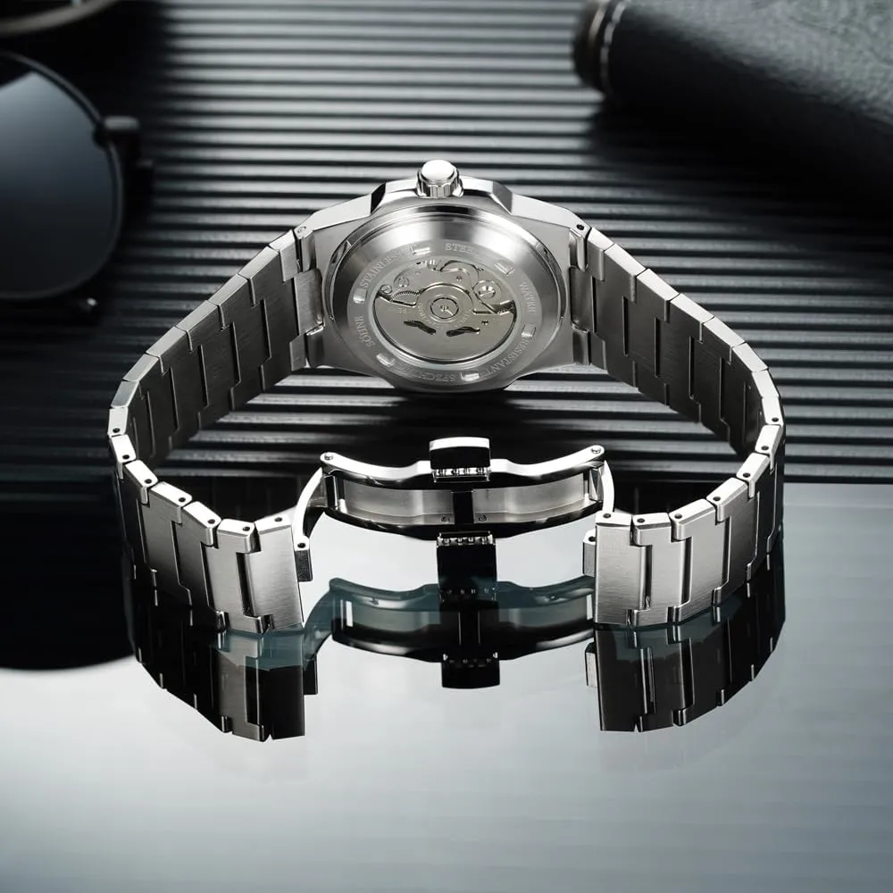 & S?hne Unique Design Men's Watches Mechanical Watch NH35 Movt Stainless Steel Luminous Classic elaboration hiccup expose enrich Watch 50M Waterproof Specht 