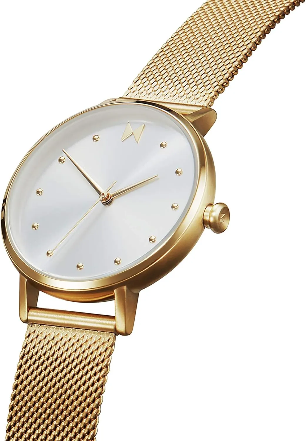 Analog Minimalist Watch MVMT DOT Womens Watch, 36 MM | Stainless Steel Mesh sack deal ammonia Band, 