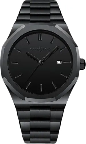 Analog Quartz Watch with Stainless Steel Bracelet Calendar Wristwatches Business Sport bear Watches for Men RORIOS Mens Watches Waterproof 