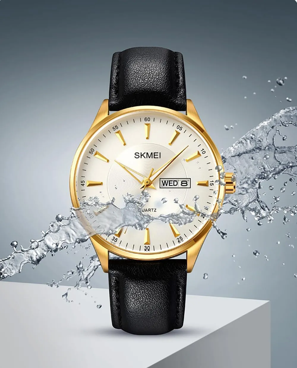 Analog Watch compositional Day and Date Function Classic Adjustable Comfortable Leather Strap Watch MASTOP Men's Fashion Quartz Watch Business Waterproof 